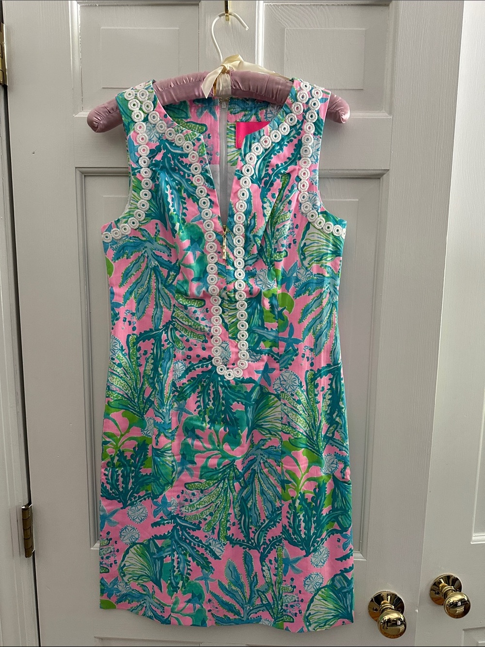 Lilly Pulitzer, summer cotton dress fully lined NWOT worn once